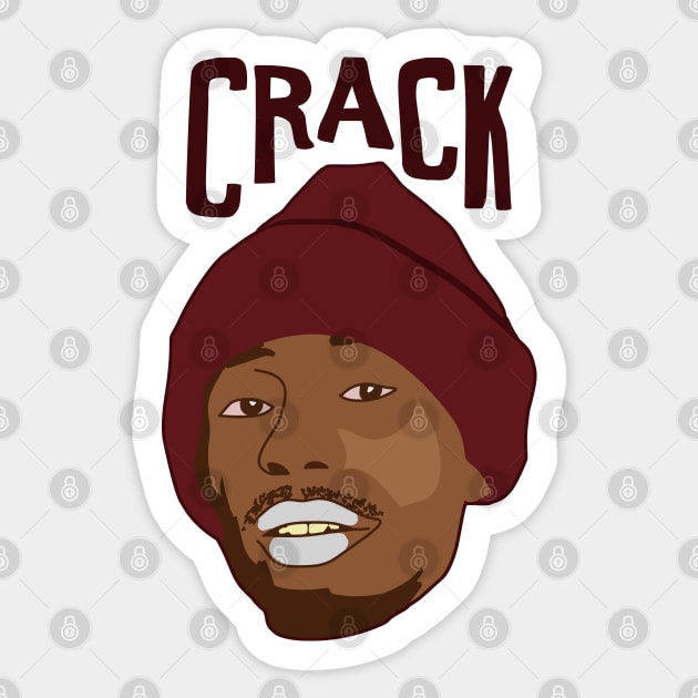 Tyrone Biggums Crackhead Sticker by Zen Cosmos Official